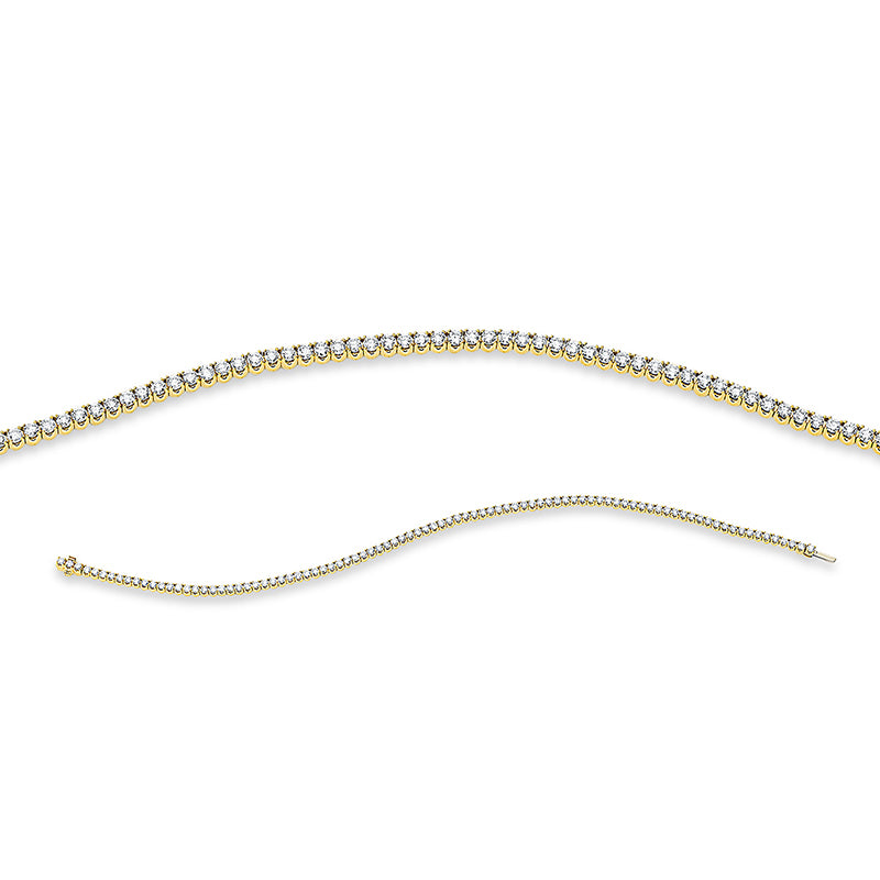 Armband    aus 750/-18 Karat Gelbgold mit 91 Diamanten 2