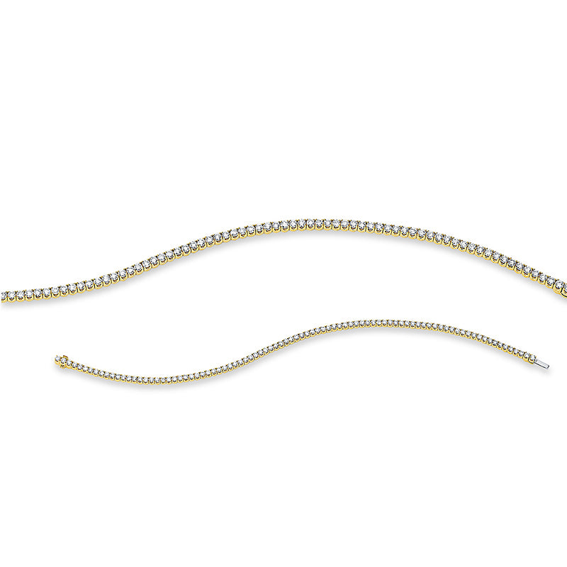 Armband    aus 750/-18 Karat Gelbgold mit 88 Diamanten 2