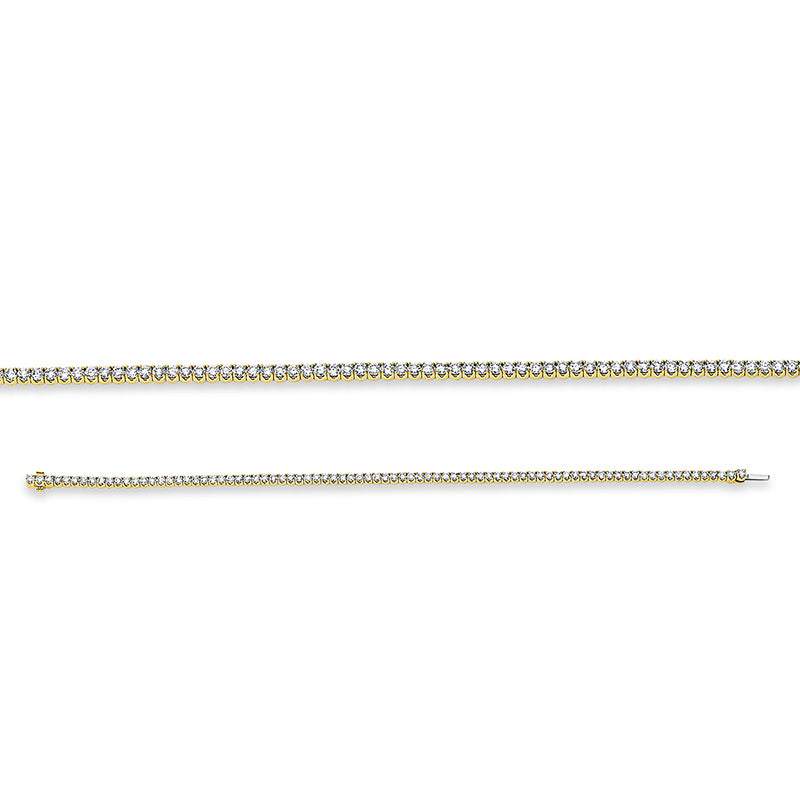 Armband    aus 750/-18 Karat Gelbgold mit 83 Diamanten 3 ct