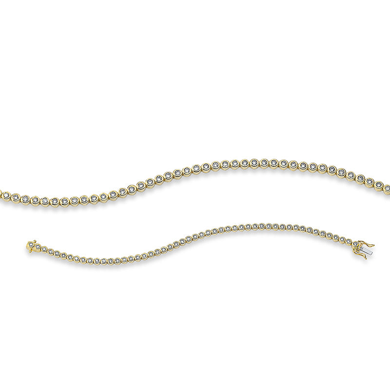 Armband    aus 750/-18 Karat Gelbgold mit 50 Diamanten 1