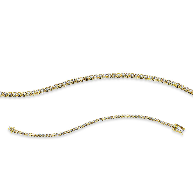 Armband    aus 750/-18 Karat Gelbgold mit 61 Diamanten 1