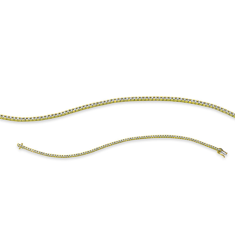 Armband    aus 750/-18 Karat Gelbgold mit 89 Diamanten 1 ct