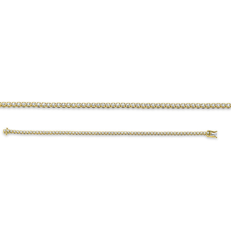 Armband    aus 750/-18 Karat Gelbgold mit 63 Diamanten 1