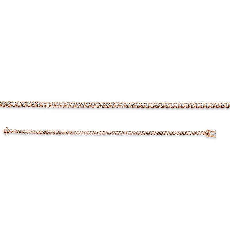 Armband    aus 750/-18 Karat Rotgold mit 63 Diamanten 1