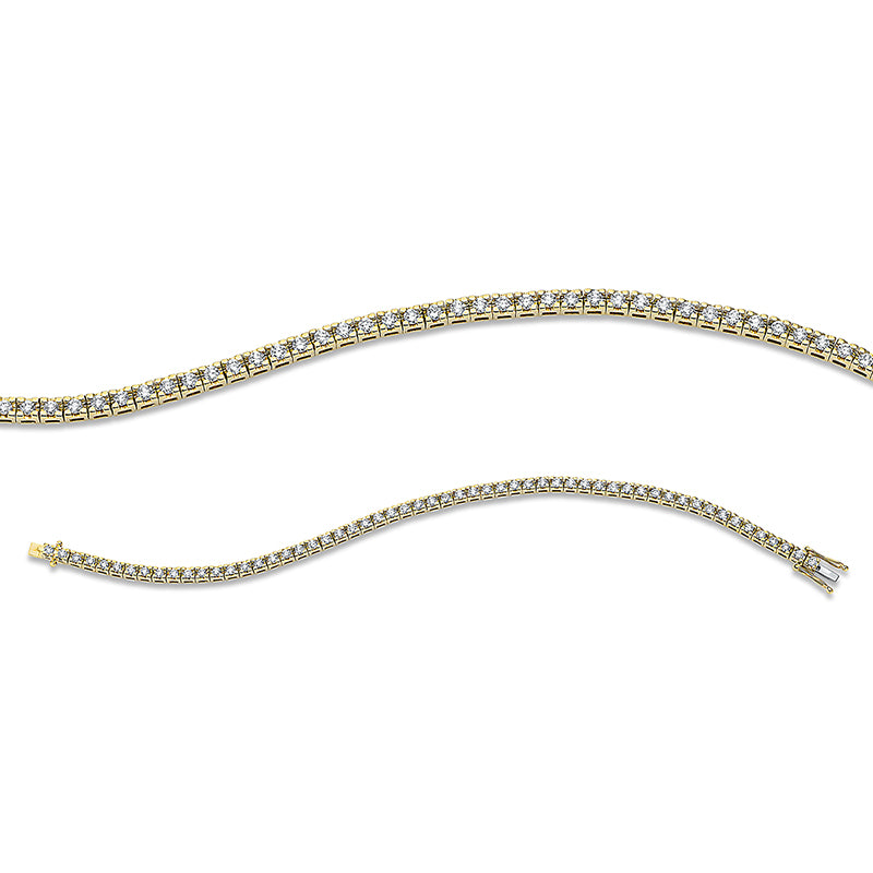 Armband    aus 750/-18 Karat Gelbgold mit 57 Diamanten 2