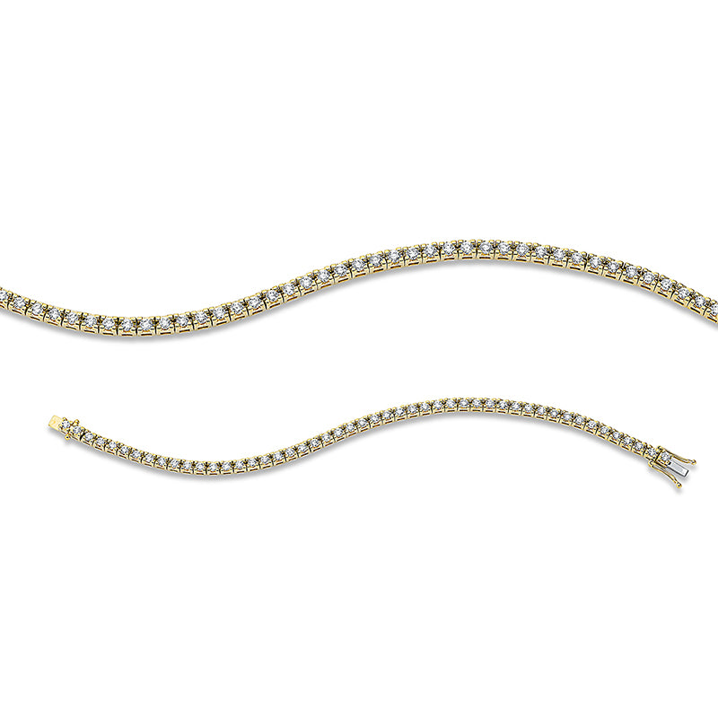 Armband    aus 750/-18 Karat Gelbgold mit 49 Diamanten 2