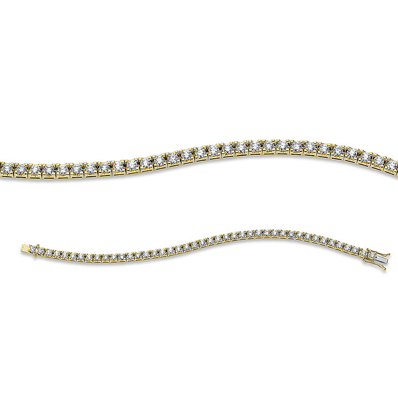 Armband    aus 750/-18 Karat Gelbgold mit 43 Diamanten 5