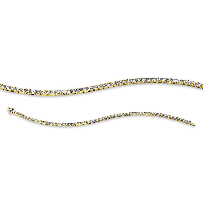 Armband    aus 750/-18 Karat Gelbgold mit 59 Diamanten 4