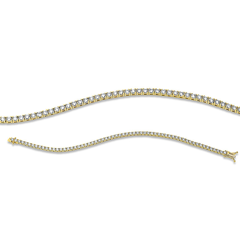 Armband    aus 750/-18 Karat Gelbgold mit 62 Diamanten 4