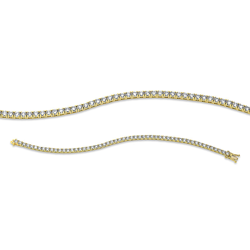 Armband    aus 750/-18 Karat Gelbgold mit 54 Diamanten 6