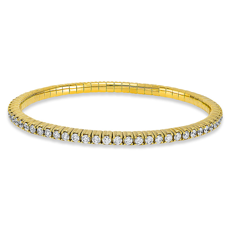 Armband    aus 750/-18 Karat Gelbgold mit 69 Diamanten 3