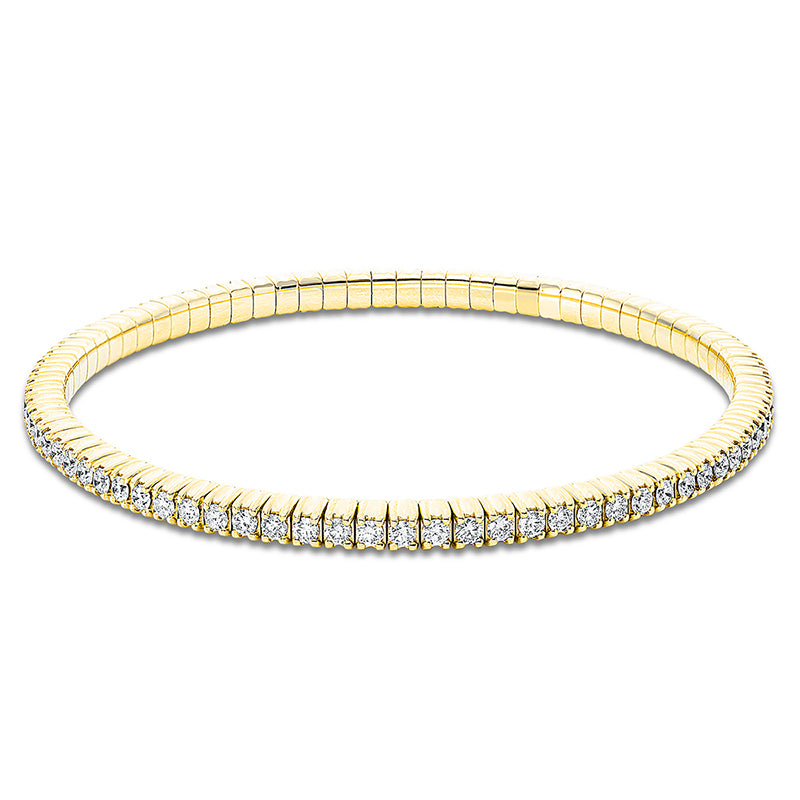 Armband    aus 750/-18 Karat Gelbgold mit 79 Diamanten 2