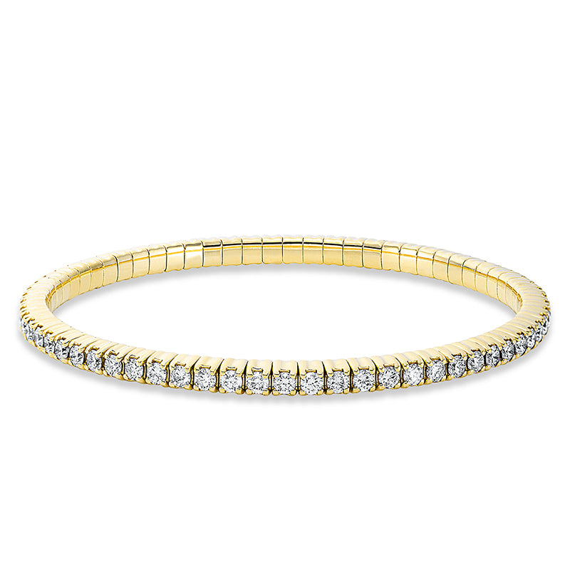 Armband    aus 750/-18 Karat Gelbgold mit 67 Diamanten 3