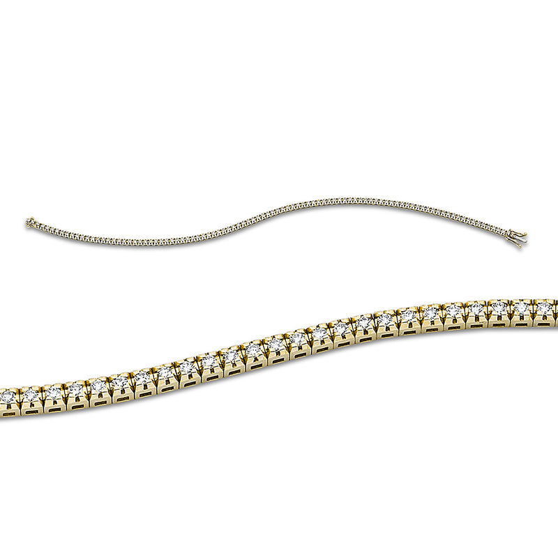 Armband    aus 750/-18 Karat Gelbgold mit 86 Diamanten 0