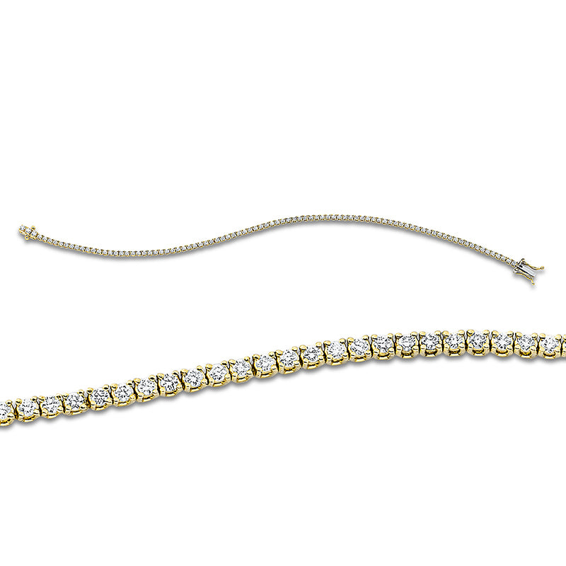 Armband    aus 750/-18 Karat Gelbgold mit 90 Diamanten 1 ct