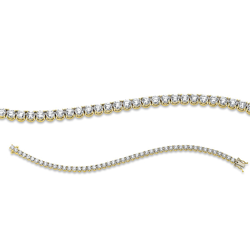 Armband    aus 750/-18 Karat Gelbgold mit 48 Diamanten 7