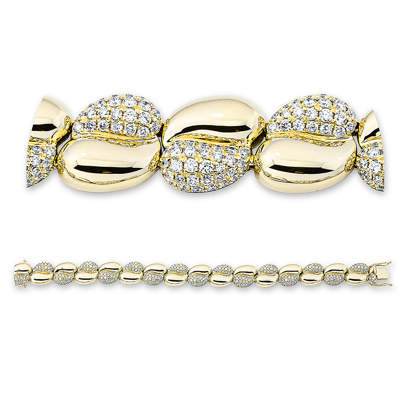 Armband    aus 750/-18 Karat Gelbgold mit 503 Diamanten 5