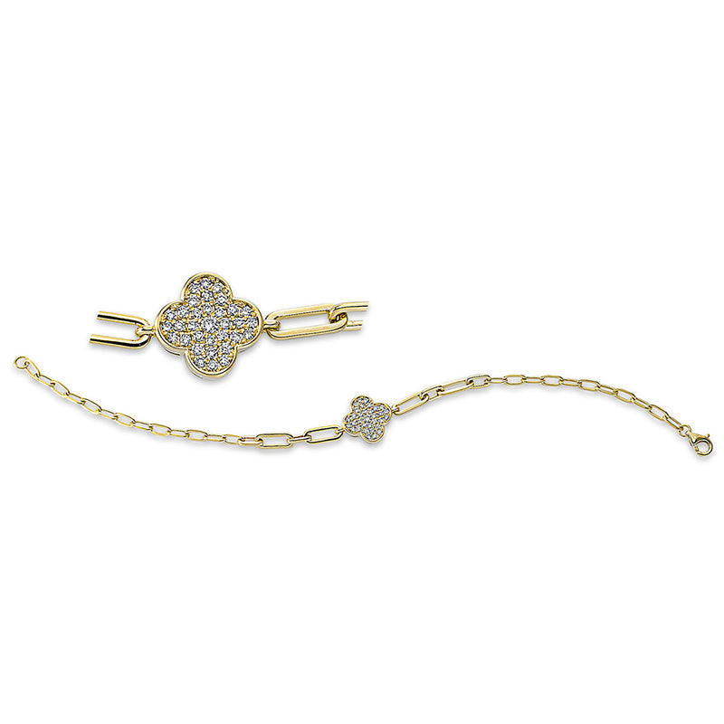 Armband    aus 750/-18 Karat Gelbgold mit 33 Diamanten 0