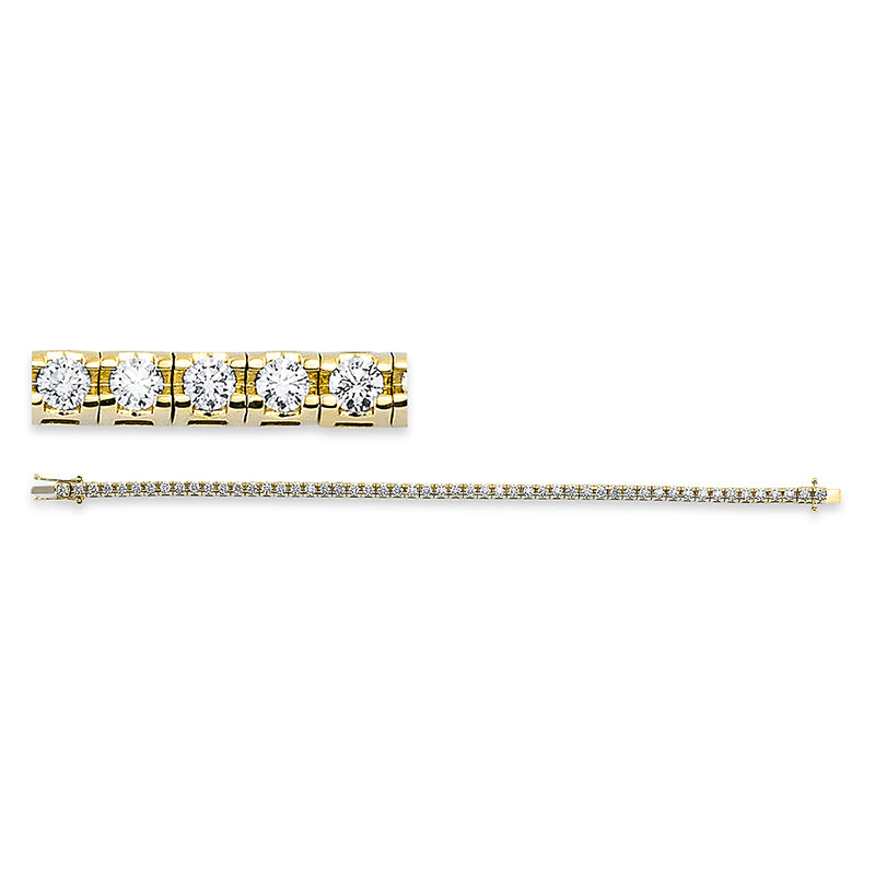 Armband    aus 750/-18 Karat Gelbgold mit 53 Diamanten 3