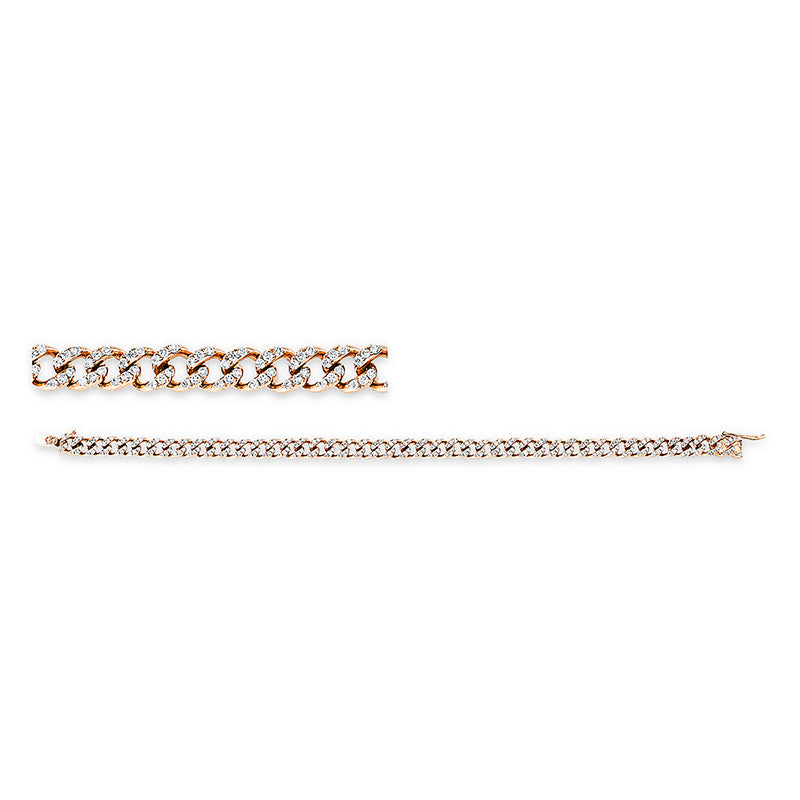 Armband    aus 750/-18 Karat Rotgold mit 275 Diamanten 1