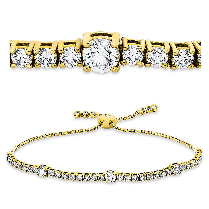 Armband    aus 750/-18 Karat Gelbgold mit 43 Diamanten 1