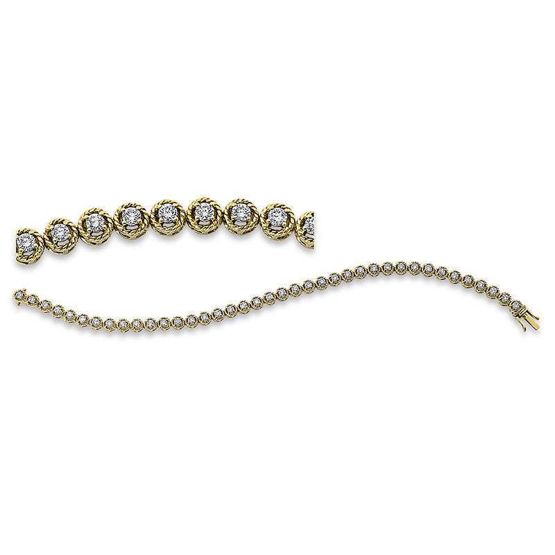 Armband    aus 750/-18 Karat Gelbgold mit 66 Diamanten 0