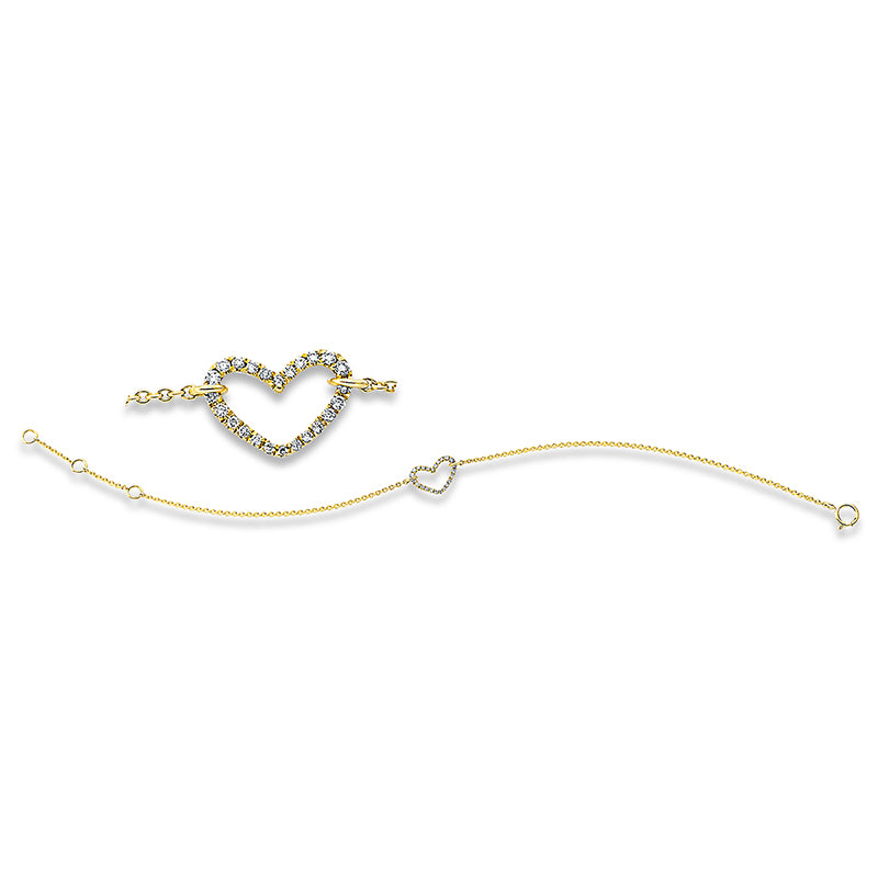 Armband    aus 750/-18 Karat Gelbgold mit 24 Diamanten 0