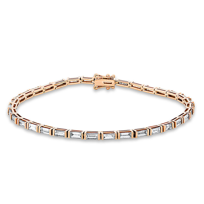 Armband    aus 750/-18 Karat Rotgold mit 34 Diamanten 3