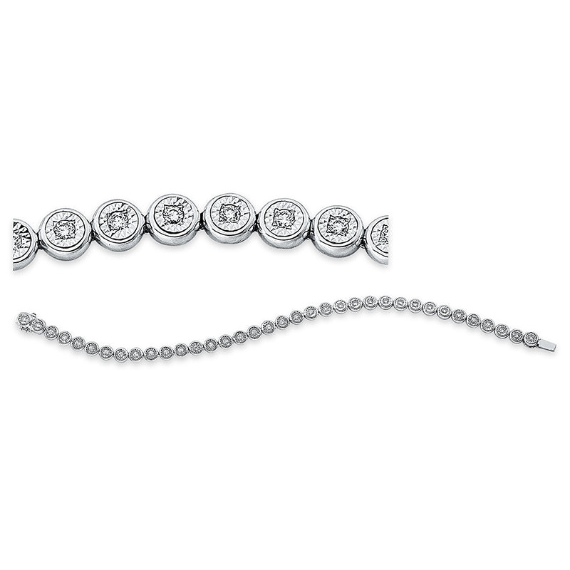 Armband    aus 750/-18 Karat Weißgold mit 36 Diamanten 0