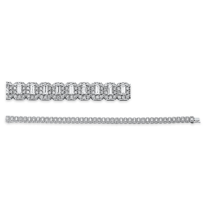 Armband    aus 585/-14 Karat Weißgold mit 473 Diamanten 4