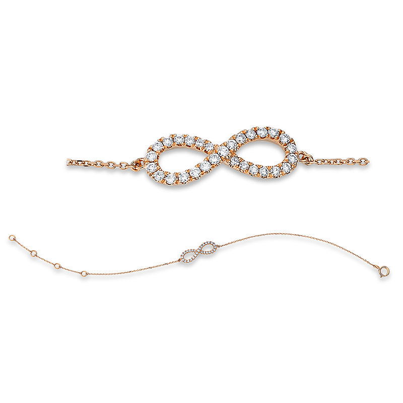 Armband    aus 750/-18 Karat Rotgold mit 29 Diamanten 0
