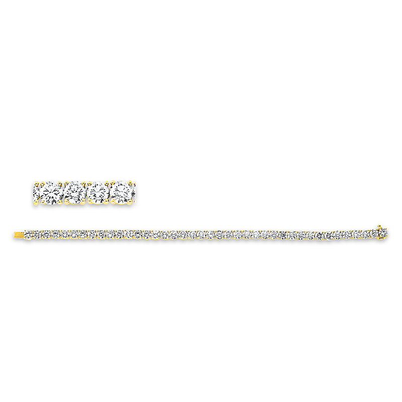 Armband    aus 750/-18 Karat Gelbgold mit 40 Diamanten 12