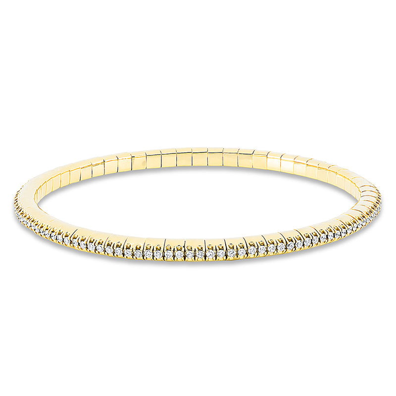 Armband    aus 750/-18 Karat Gelbgold mit 120 Diamanten 1
