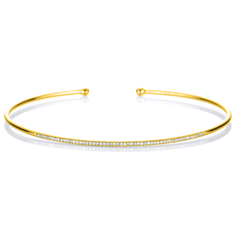 Armreif    aus 750/-18 Karat Gelbgold mit 53 Diamanten 0