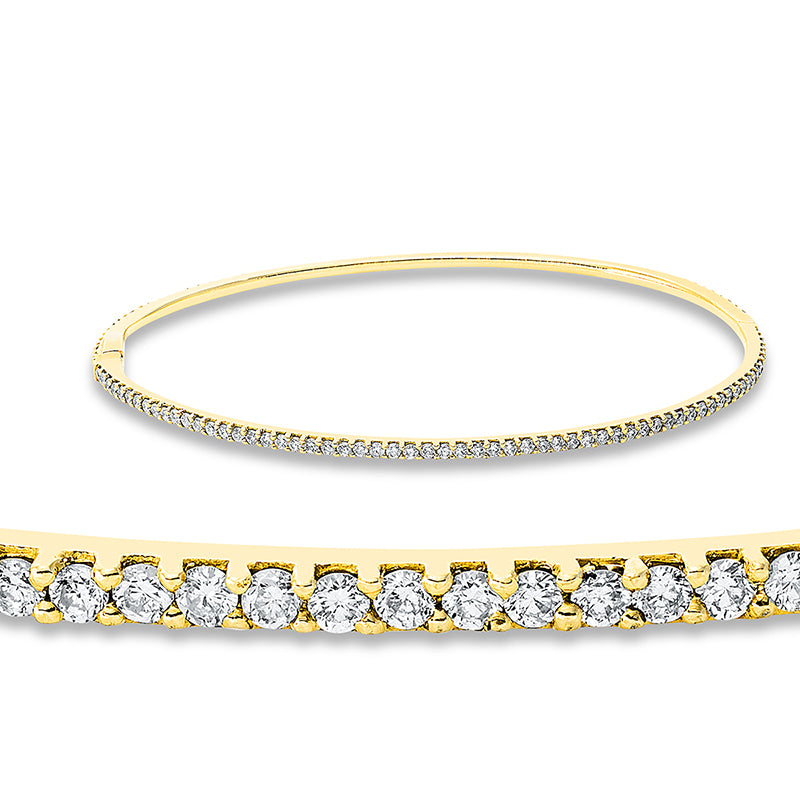 Armreif    aus 750/-18 Karat Gelbgold mit 124 Diamanten 1