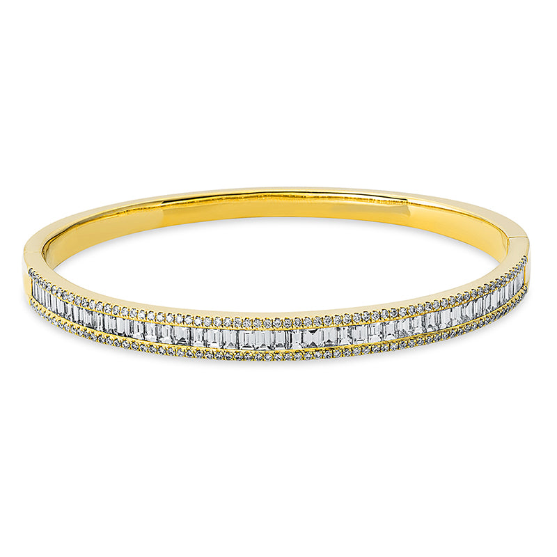 Armreif    aus 750/-18 Karat Gelbgold mit 180 Diamanten 2