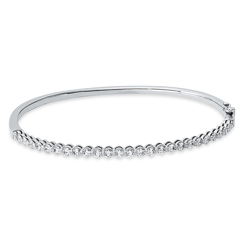 Armreif    aus 750/-18 Karat Weißgold mit 27 Diamanten 1