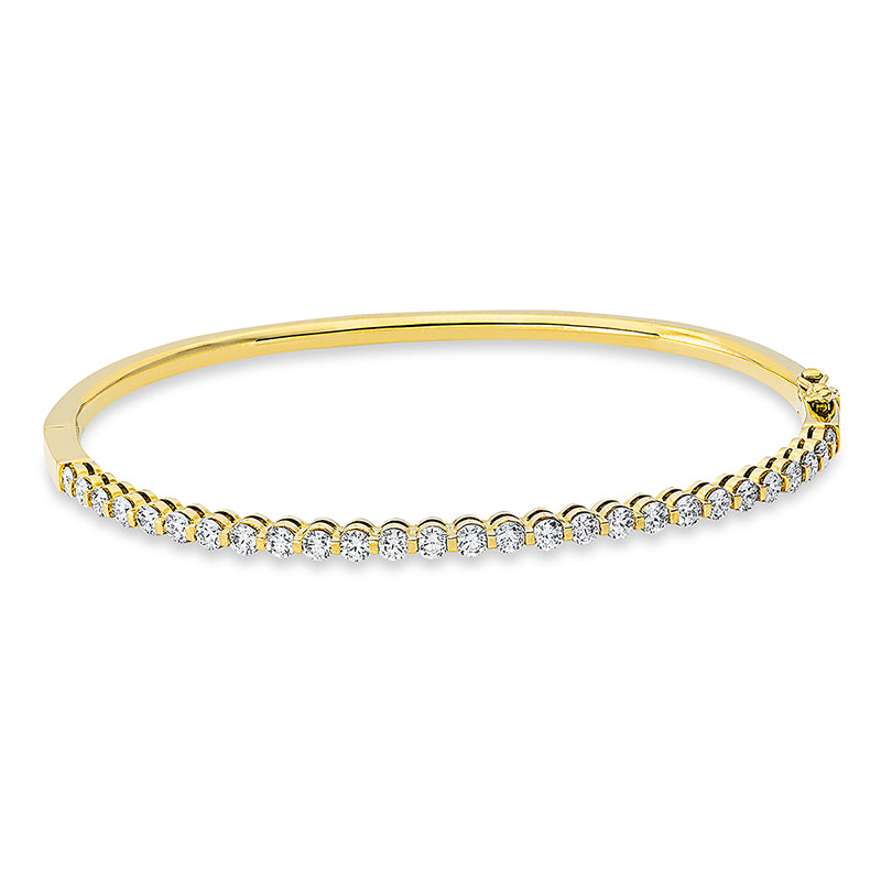 Armreif    aus 750/-18 Karat Gelbgold mit 27 Diamanten 1